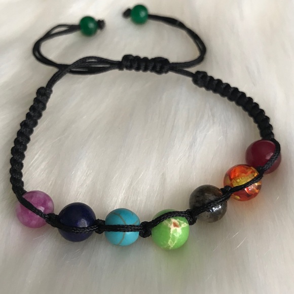Chakra Healing Adjustable Bracelet. - Picture 3 of 5